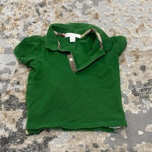 Green Kids Polo Shirt Burberry 12 months